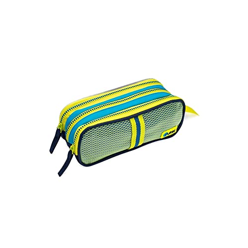 Estojo Triplo Color Block Azul - Puket