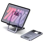JSAUX Universal Tablet Stand, Fold-Flat Adjustable Holder, Gray