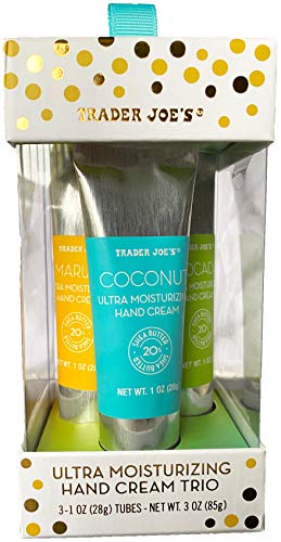 Trader Joe's Trio Of Ultra Moisturizing Hand Cream,Avocado Oil, Maruda Oil, Coconut Oil (1 Ounce Each) #TOP1
