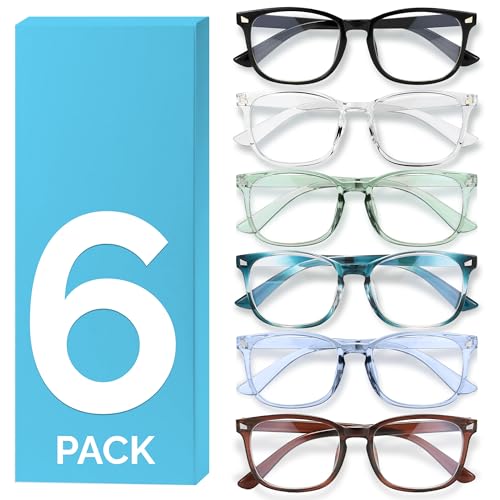 Image of MIGSIR Blue Light Blocking Glasses for Computer Gaming, Fashion Fake Helps Reduce Screen Fatigue Eyeglasses for Women Men