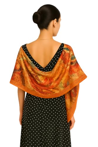 Shanlin Elegant Semi-Transparent Jacquard Scarf – Soft Lightweight Wrap for Formal Events, 70x180cm