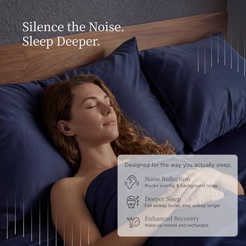 Image of Nox Sleep Earplugs for Side Sleepers - Reusable Soft Silicone Ear Plugs for Sleeping - Comfortable Noise Reducing Earplugs for Snoring, Travel & Deep Sleep - 28dB Reusable Ear Plugs