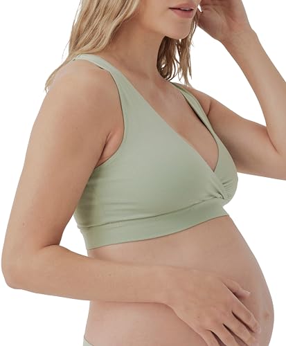 Image of Pact Organic Cotton Maternity Nursing Bralette for Breastfeeding - Stretchy, Wireless