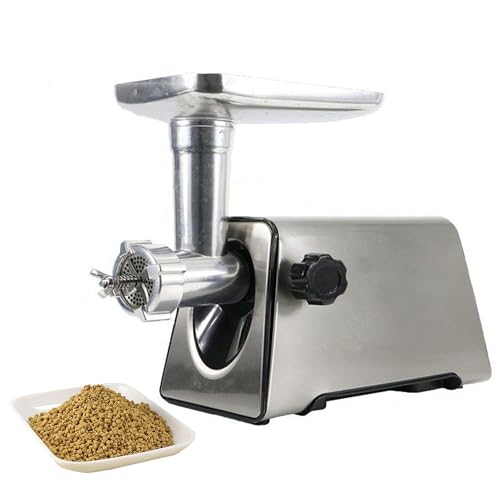 HQHAOTWU Electric Animal Feed Food Pellet Machine Fishing Bait Birdseed Granulator Pellet Making Machine 3mm Dog Cat Chicken Food Pellet Maker 220V