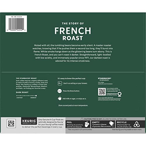 Image of Starbucks French Roast K-Cups for Keurig, Dark Roast - 72 Count