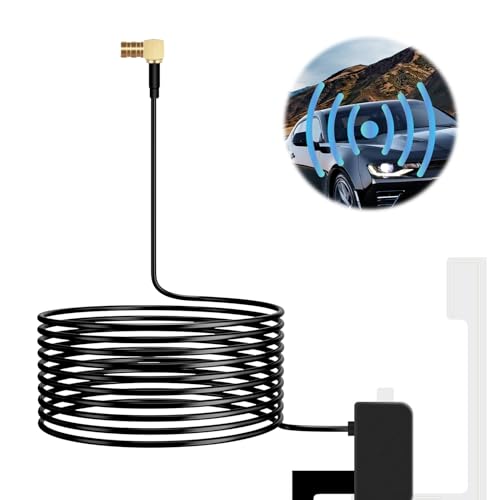 DAB+ Digital Car Radio Antenna with SMB RA Adapter and 300CM Cable - Compatible with Pioneer, Clarion, Kenwood, Alpine, JVC