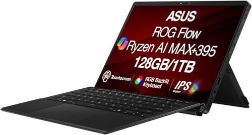 Image of ASUS ROG Flow Creator 2-in-1 Laptop 13.4 inch Touchscreen IPS WQXGA Display (AMD AMD Ryzen AI MAX+ 395, 128GB LPDDR5X, 1TB SSD, RGB KB, WiFi 7, Webcam, Bluetooth 5.4, Win 11 Pro) (Renewed)