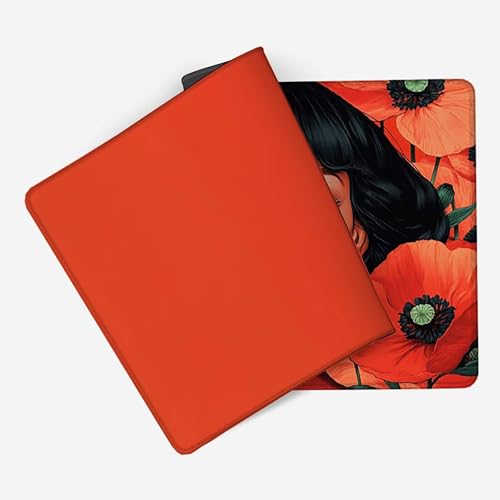 Mouse pad base en caoutchouc antidérapant tapis souris grand format rouge