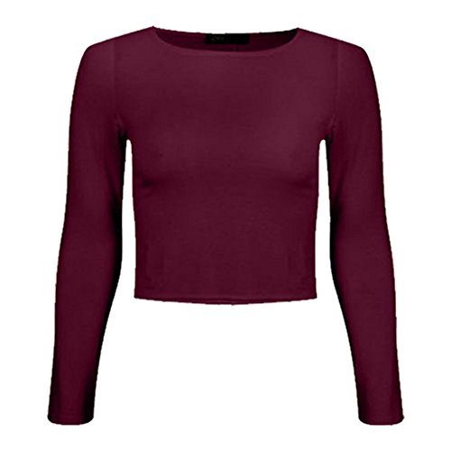 Preisvergleich Produktbild WearAll Damen Lamarmshirt Gr. S-M 34-36, Wein