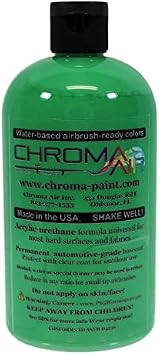 Water-Based Acrylic-Urethane Colors for Airbrush ChromaAir Paints Another Green 16oz
