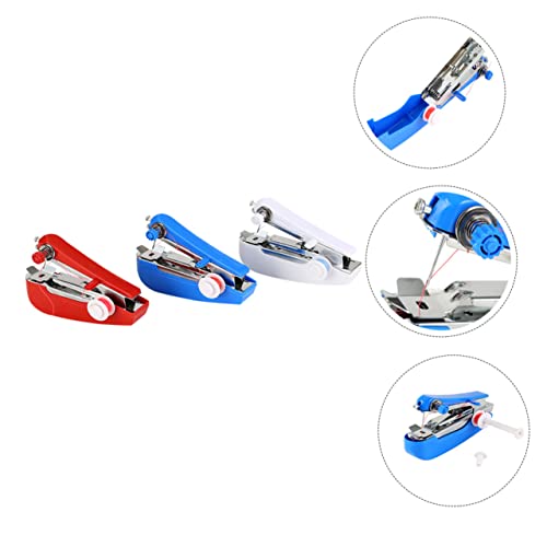 Lurrose 3 Stuks kleine naaimachine kinderen naaimachine naaimachines voor kinderen naaldenmachine gereedschap metalen kunststof naaimachine stiknaaimachine handbediend plastic - Image 8
