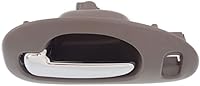 Vista 4 de Manija de puerta interior para Chrysler LHS 1999-2001 con bisel gris delantero del lado del conductor con palanca cromada Con orificio de bloqueo