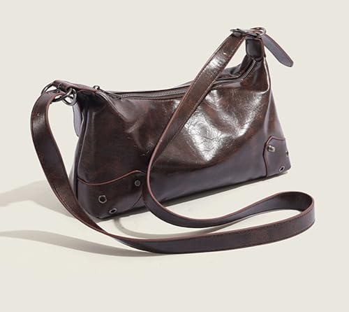 Retro Chic Handbag for Women Stylish Crossbody Purse Spacious Shoulder Tote Bag Soft Structured Shoulder Purse for Daily2