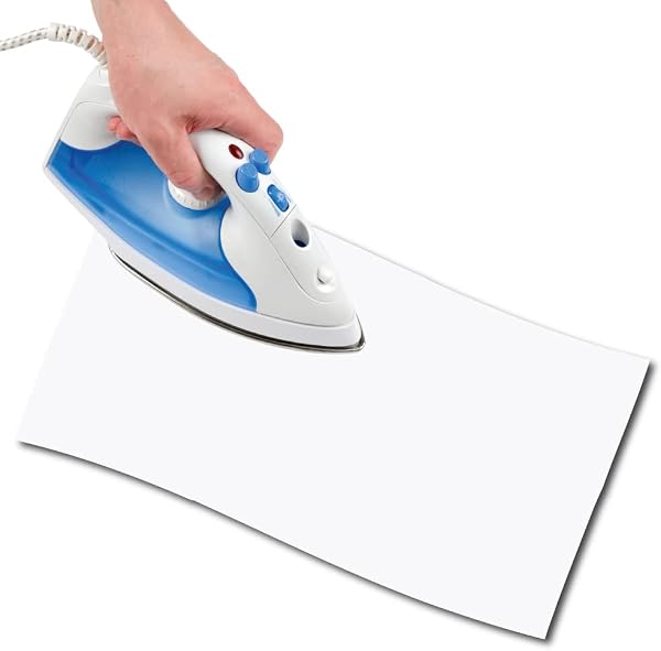 USIT, Salvastrappi Termoadesivo in Cotone, 48x11,5 cm, Leggero e Resistente, 1 Pezzo, Bianco - 1