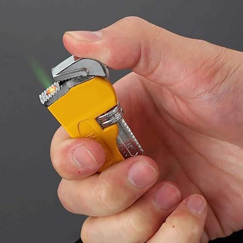 Encendedor de butano con llama a prueba de viento, rojo miniatura 3