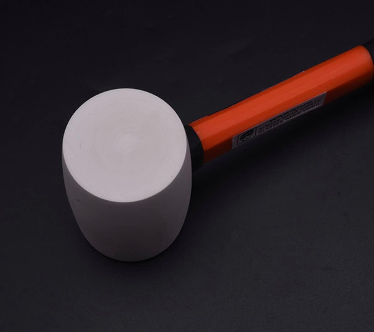 Edward Tools White Rubber Mallet Hammer - Non marking - Durable Eco-Friendly Hammer for Flooring, Camping, Tent Stakes, Woodworking, Pavers - Ergo Grip Handle - Flat Surface Head (16 oz)