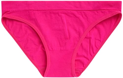 Girls' Nylon/Spandex Seamless Bikini Underwear-Soft breathable comfortable Undies, Girls Panties (8 Pack)2