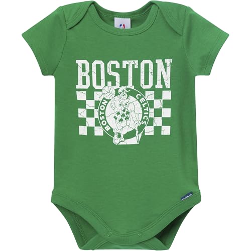 Image of Gerber Baby NBA Boys & Girls 2-Pack Short Sleeve Onesie Bodysuits