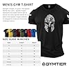 GYMTIER Spartan Helmet Hex Camo - Spartan Forged - Men's Gym T-Shirt - Bodybuilding Workout Top, Black, L #3