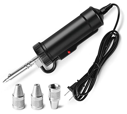 Solder Sucker Desoldering Pump, Automatic Electric Desoldering Gun Station Sucking Vacuum Pump Ac110V 30W Iron Tin Solder Removal Repair Tool With 3Pc Soldering Suction Tips #TOP2