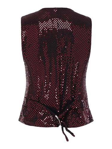 Gilet paillette compétition FEESHOW résistant pour briller sans gêne