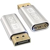 DisplayPort auf HDMI Adapter 2 Stücke,Stecker auf Buchse Unidirektionaler DP auf HDMI...