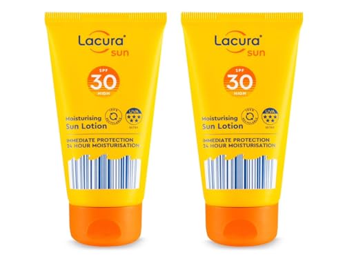 2xAldi - Lācurā - Sun | Moisturising Sun Lotion | SPF30 High & UVA 5 Stars | 50mL Each [TWIN PACK]