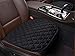 Produktbild Universal Sitzkissen Auto Autositz Samtplüsch Sitzauflage Autositzbezug Schonbezug Autositzbezüge Vordersitz Dazu warmer (Schwarz1,Dreiteilig)