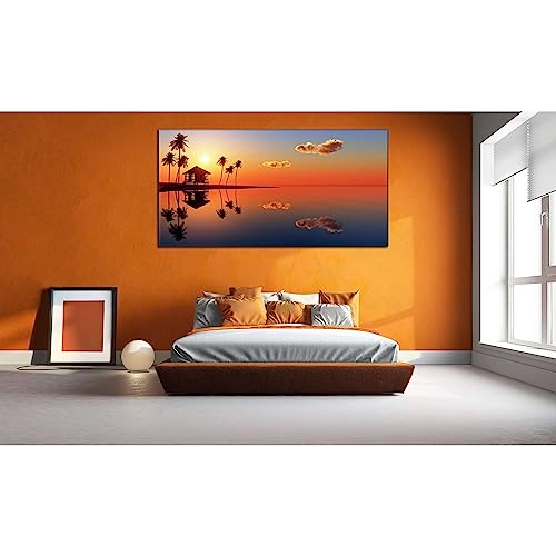 Toile Tropical Beach №754 pour retrouver la sérénité des plages lointaines