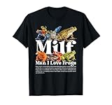 Funny Frog Lover MILF Man I Love Frogs Graphic Tee