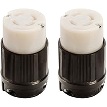 OCSParts L16-30R Grounding Locking Connector, 30A 480V AC, 3 Pole 4 Wire, cUL Listed, NEMA L16-30 Pack of 2