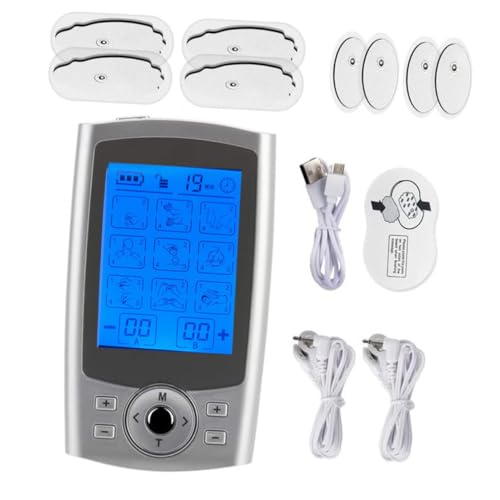 Ipetboom 1 Juego Fisioterapia Máquina Relajante Muscular Masaje Electrico Electroestimulador Muscular Masajeador Para El De Espalda Máquina De Masaje Para El Control Del Abs