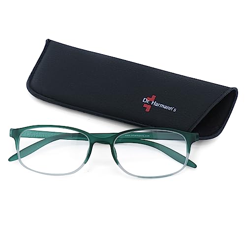 Image of DR.HARMANN'S READING GLASSES FITTED WITH BLUE BLOCK LENS (Model: Library 8 Computer Readers with Blue Light Blocking and Blue Rays filter)