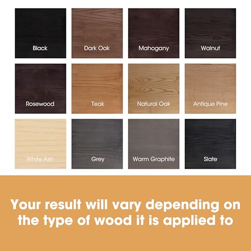 Furniture Clinic Wood Stain | Dark Oak | Water Based | Fast Drying, Low Odor, & Non-Toxic | for Indoor & Outdoor Furniture and More | Multiple Finishes | (8.5oz / 250ml)