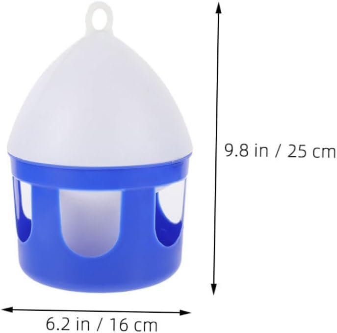 2Pcs Portable Bird Waterer and Feeder Plastic Pigeon Watering Device for Quail and Small Birds for Backyard and Aviary Use