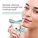 AITIME Eye Wash Cup, Portable Reusable Eye Cups for Eye Wash, Eye Rinse Cup and Contact Lens Case Kit, Silicon Manual Air Pressure Eye Washer Cup Tool(Blue)