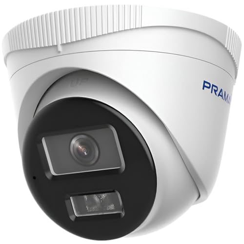Image of PRAMA PT-NC123D3-N(D2) 2MP Fixed Turret Network Camera with Advanced IR, IP67 & AI Human /Vehicle Detection | Included PVC Stickers