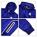 R RAMBLER 1985 fashion sweatsuit set mens tracksuit hoodie outfits Active full zip track jogging suits outdoor workwear sportswear(royal blue,L)
