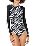 Superdry Women's Standard One Piece, Black AOP, 16UK/XL