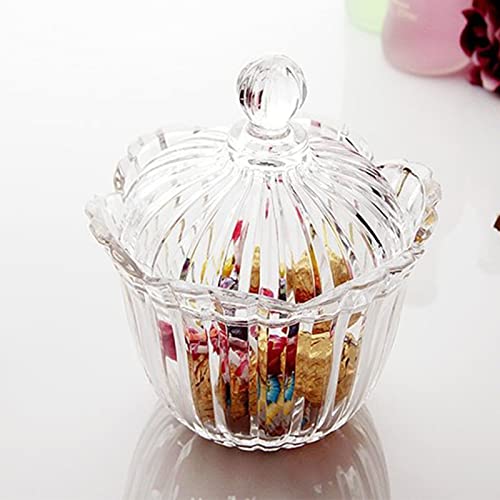 Acrylic Candy Jars With Lid,Crystal Covered Candy Jar For Home Office Desk, Candy Buffet, Party, Wedding (1 Pc) #TOP7