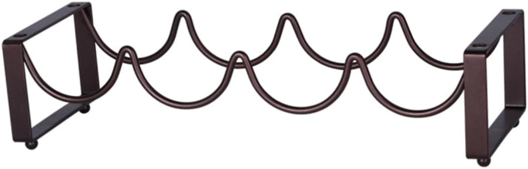 Creative Vintage Wire Wine Rack Elegant Bottle Storage Stand for Home Display Smooth Non- Bottom Design Modern Modular Design