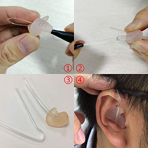 6Pcs/Lot Size #13 Preformed Sound Tube Bte Earmold Hearing Aid Tubing (3.5 * 2Mm With Tube Lock) #TOP2