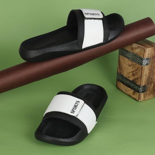 Image of PERY-PAO Sliders for Men | Lightweight EVA Sole & Comfortable Slippers | Flip-Flops & Chappals for Everyday Use