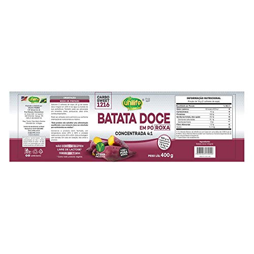 Batata Doce Roxa - Farinha - Concentrada - 4:1-100% Pura - Pote
