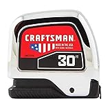 CRAFTSMAN Tape Measure, Chrome, 30-Foot (CMHT37370S)