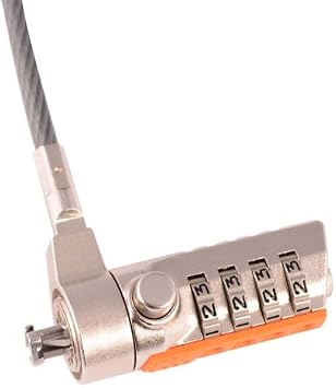 V7 SLC4000-13NB Portable Security Cable with Combo Lock - 10k resettable combinations, cut resistant cable