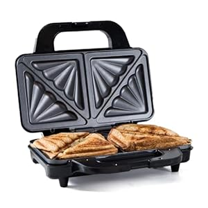 Quest 35630 Deep-Fill Sandwich Toastie Maker/Non-Stick Easy Clean/Makes 2 Deep Toasties/Student Kitchen Essential
