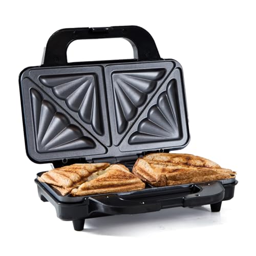 Quest 35630 Deep-Fill Sandwich Toastie Maker/Non-Stick Easy Clean/Makes 2 Deep Toasties/Student Kitchen Essential