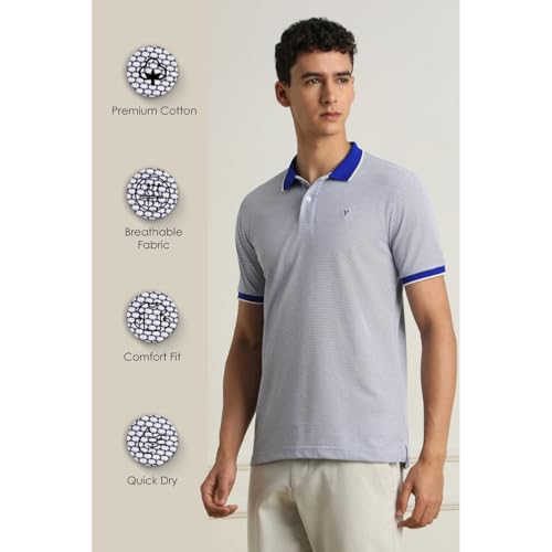 Image of Van Heusen Premium Polo T-Shirt for Men | Quick Dry | Comfort Fit | Breathable Fabric