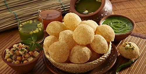 Image of Khyati Naturals Sooji Pani Puri Fryums | Ready-to-Fry & Air Fryer Friendly Golgappa | Instant & Crispy Puchka /Gupchup | Hygienic & Fresh Indian Snack (1kg)